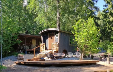 smoke sauna of kettukallio elämystila on the lakeside