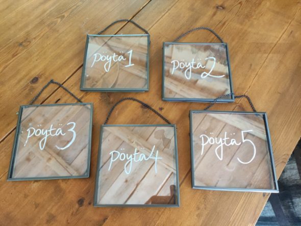decorative table marks for weddings