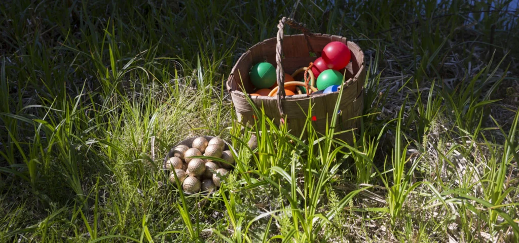 Easter decoration on an event at Kettukallio